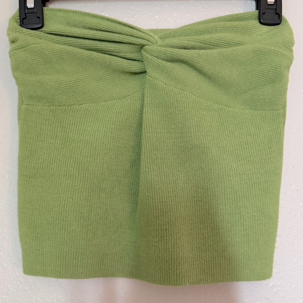 Green Knotted Sleeveless Top